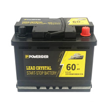 12v 60ah lead crystal agm start stop battery